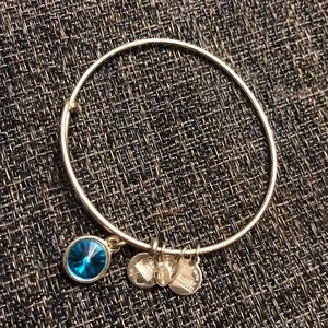 Alex and Ani blue stone bracelet